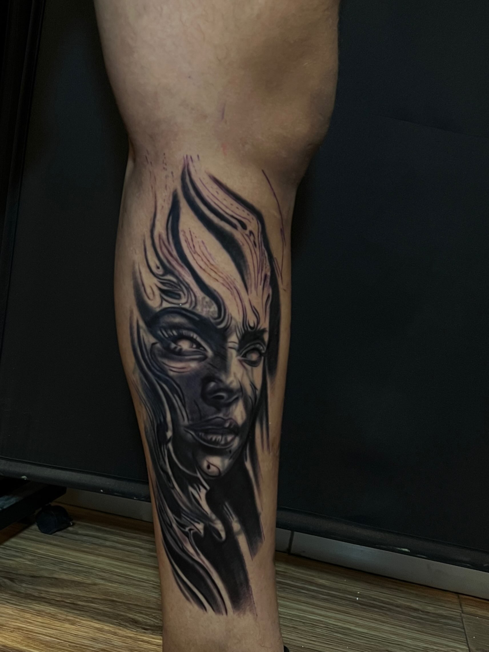 Retrato en sombras, trabajo de Jeffry Tatto