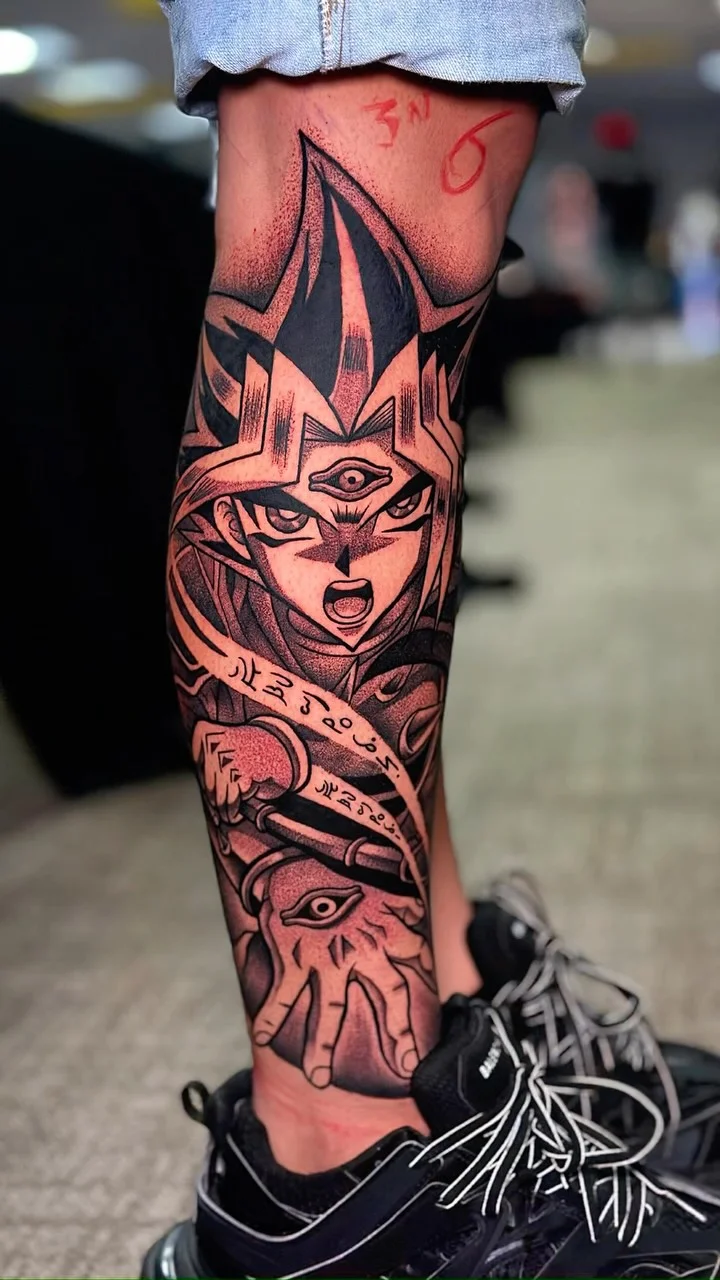Anime en puntillismo, trabajo de Tugo Ink